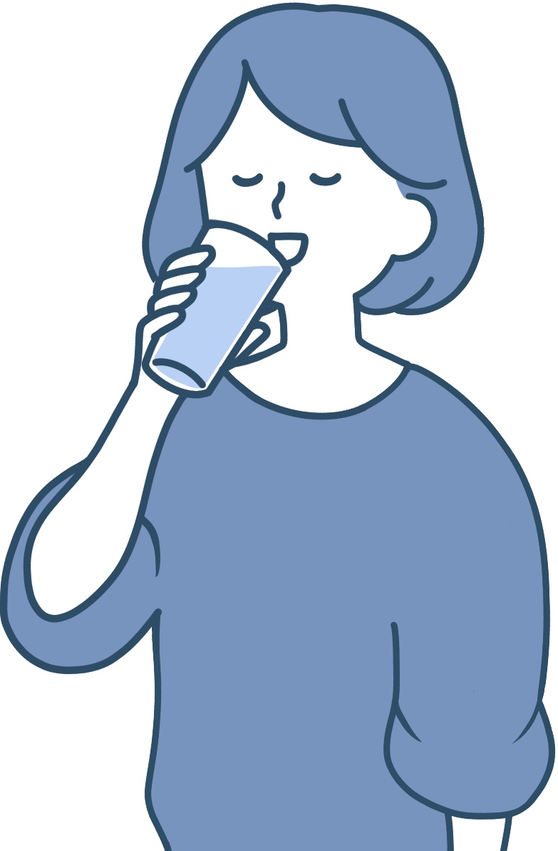 膀胱炎を予防するために、水分をこまめに摂ることも重要です